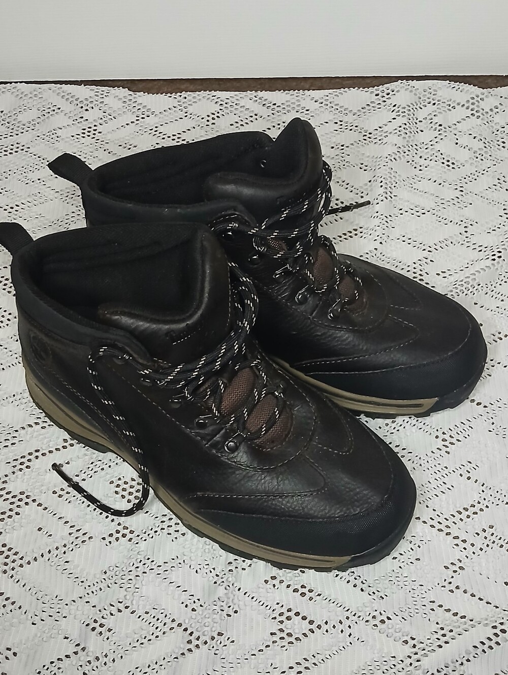 Timberland Black and Brown Men's Outdoor Boots